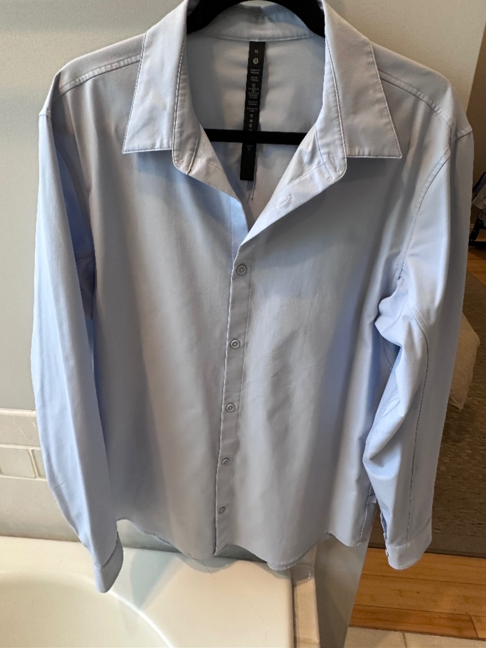 LULULEMON, NEW VENTURE SLIMT FIT LONG SLEEVE SHIRT, XL